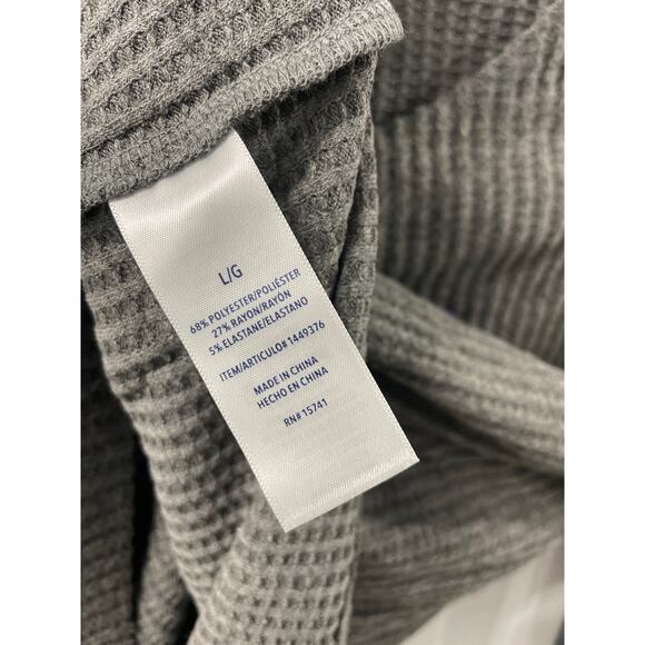 Splendid Women’s L/S Charcoal Ribbed Knit Sweater Size L - Picture 3 of 4